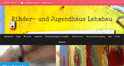 Desktop Screenshot of jugendhaus-lehmbau.de